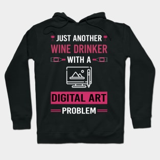 Wine Drinker Digital Art Arts Hoodie